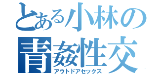 とある小林の青姦性交（アウトドアセックス）