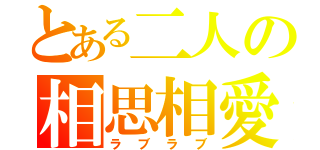 とある二人の相思相愛（ラブラブ）