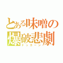 とある味噌の爆破悲劇（ドっカーン）