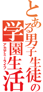 とある男子生徒の学園生活（アカデミーライフ）