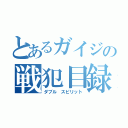 とあるガイジの戦犯目録（ダブル スピリット）