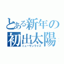 とある新年の初出太陽（ニューサンライズ）