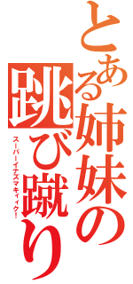 とある姉妹の跳び蹴り（スーパーイナズマキィィク！）