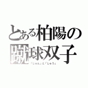 とある柏陽の蹴球双子（「じゅん」と「しゅう」）