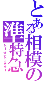 とある相模の準特急（とーよことっきゅー）