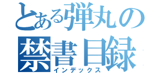 とある弾丸の禁書目録（インデックス）