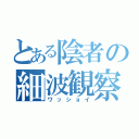 とある陰者の細波観察（ワッショイ）