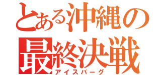 とある沖縄の最終決戦（アイスバーグ）