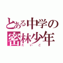 とある中学の密林少年（だいご）