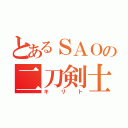 とあるＳＡＯの二刀剣士（キリト）