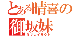 とある晴喜の御坂妹（ミサカイモウト）