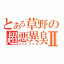 とある草野の超悪異臭Ⅱ（バッドスメル）