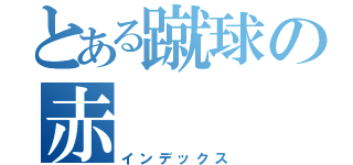 とある蹴球の赤（インデックス）