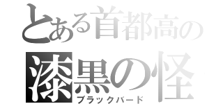 とある首都高の漆黒の怪鳥（ブラックバード）