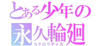 とある少年の永久輪廻（カゲロウデイズ）