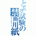 とある試験の禁断用紙（カンニングペーパー）