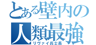 とある壁内の人類最強（リヴァイ兵士長）