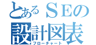 とあるＳＥの設計図表（フローチャート）