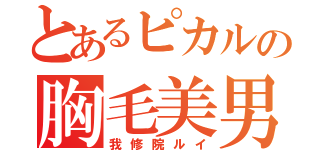 とあるピカルの胸毛美男（我修院ルイ）