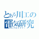 とある川工の電気研究部（プログラマー）