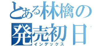 とある林檎の発売初日（インデックス）