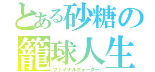 とある砂糖の籠球人生（ファイナルクォーター）