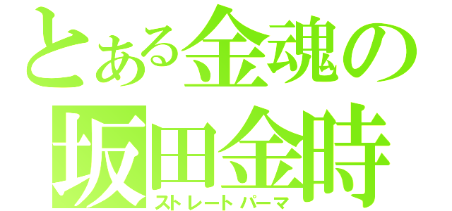 とある金魂の坂田金時（ストレートパーマ）