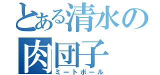 とある清水の肉団子（ミートボール）