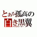 とある孤高の白き黒翼（アクセラレーター）