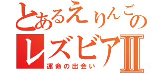 とあるえりんごののレズビアンⅡ（運命の出会い）