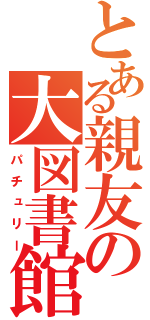 とある親友の大図書館（パチュリー）