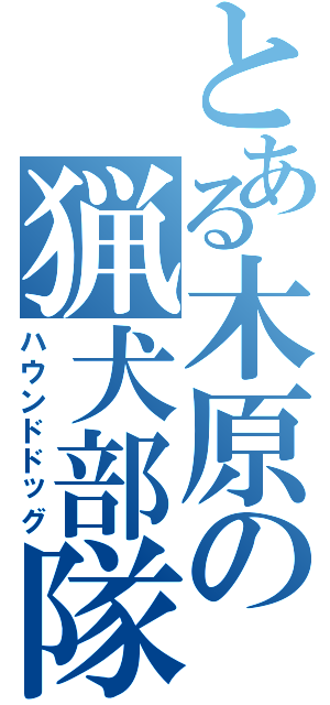 とある木原の猟犬部隊（ハウンドドッグ）