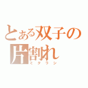 とある双子の片割れ（ミタラシ）