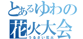 とあるゆわの花火大会（うるさい花火）