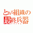 とある組織の最終兵器（トランザム）