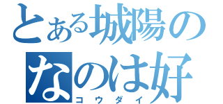 とある城陽のなのは好き（コウダイ）