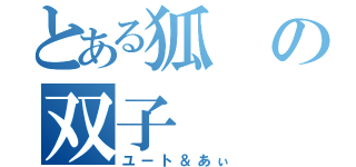 とある狐の双子（ユート＆あぃ）