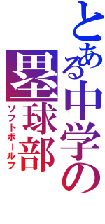 とある中学の塁球部（ソフトボールブ）