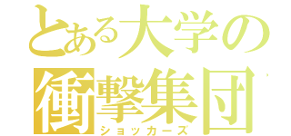 とある大学の衝撃集団（ショッカーズ）