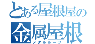 とある屋根屋の金属屋根（メタルルーフ）