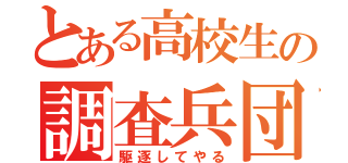 とある高校生の調査兵団（駆逐してやる）