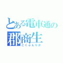 とある電車通の郡商生（こくぶんりか）