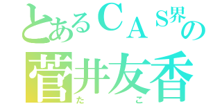 とあるＣＡＳ界の菅井友香（たこ）