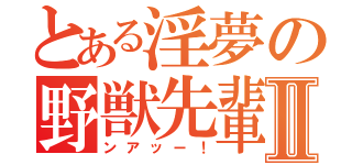 とある淫夢の野獣先輩Ⅱ（ンアッー！）