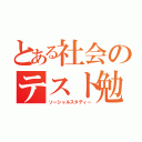 とある社会のテスト勉強（ソーシャルスタディー）