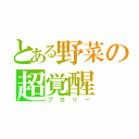 とある野菜の超覚醒（ブロリー）