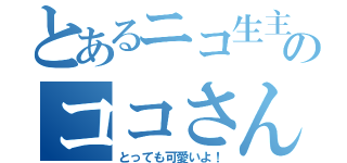 とあるニコ生主のココさん（とっても可愛いよ！）