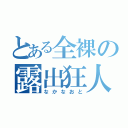 とある全裸の露出狂人（なかなおと）