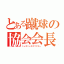 とある蹴球の協会会長（ニャホニャホタマクロー）