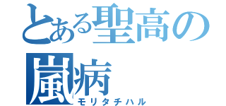 とある聖高の嵐病（モリタチハル）